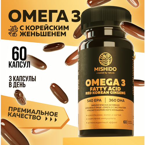   3 +    MISHIDO, 60    1000 Omega 3   -     , -  