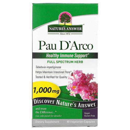  Nature's Answer Pau D'Arco 1000mg 90     -     , -  