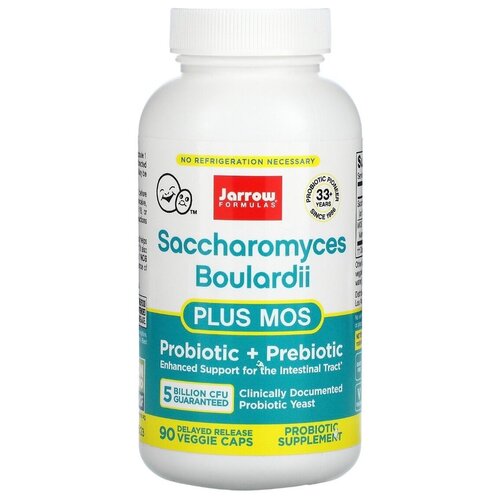   Jarrow Formulas Saccharomyces Boulardii plus MOS, 130 , 5  , 90 .,  