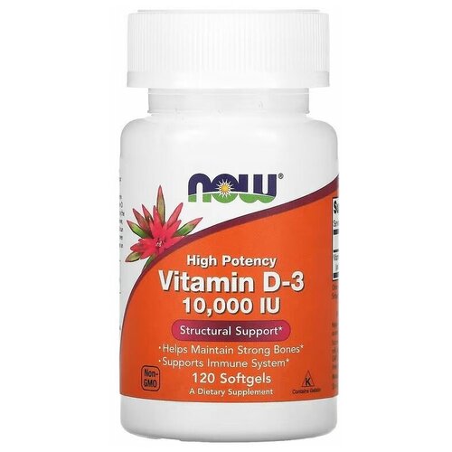  NOW Vitamin D3 10000 IU, 120  /     D3 10000 , 120 /    -     , -  