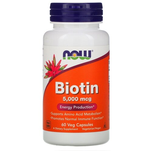   NOW Biotin, 100 , 150 , 5000 , 60 .   -     , -  