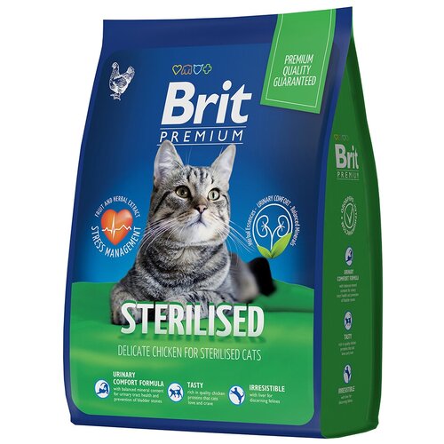  Brit Premium Cat Sterilized Chicken         , 2, 1   -     , -,   