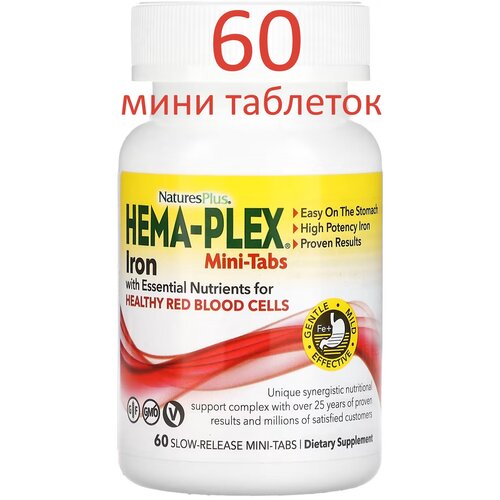  NaturesPlus, Hema-Plex,    , 60 -      -     , -  