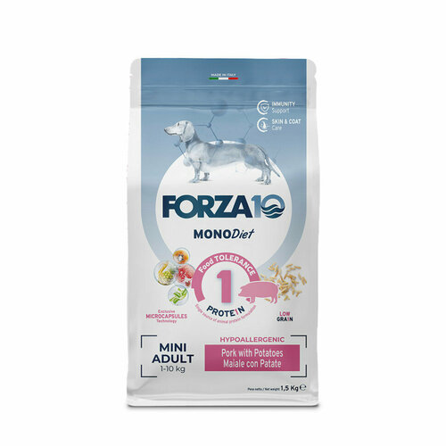  Forza10 MonoDiet Adult Mini Maiale con Patate            - 1,5    -     , -  