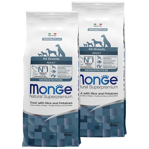  MONGE SPECIALITY MONOPROTEIN DOG TROUT        ,    (12 + 12 )