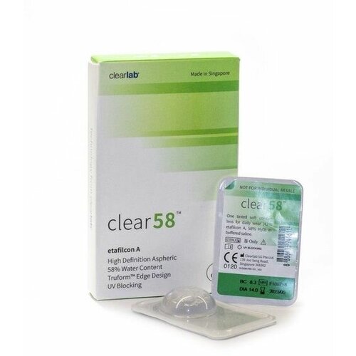    Clearlab Clear 58, 14 , 6 ., R 8,3, D -4,75, , 1 .   -     , -  