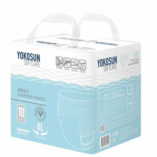    YokoSun Softcare Pants, XL, 7 , 130-170 , 1 .  10 .,  