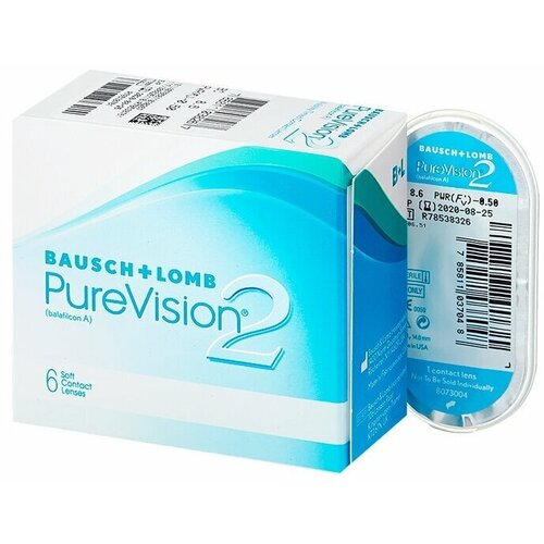    Bausch & Lomb PureVision 2 HD., 6 ., R 8,6, D -10,  