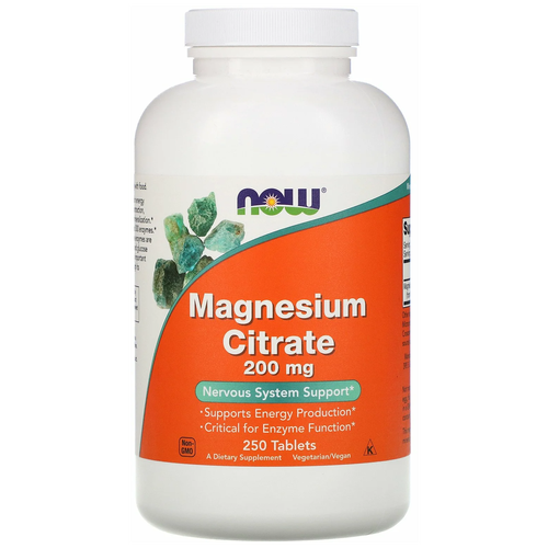   NOW Magnesium Citrate, 250 , 200 , 250 .   -     , -  