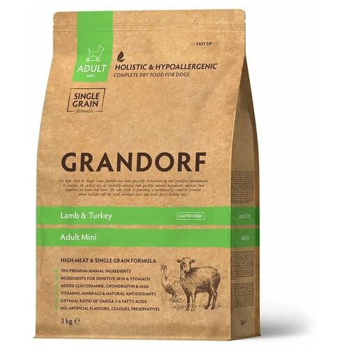  GRANDORF ADULT MINI LAMB & RICE              3 .   -     , -  