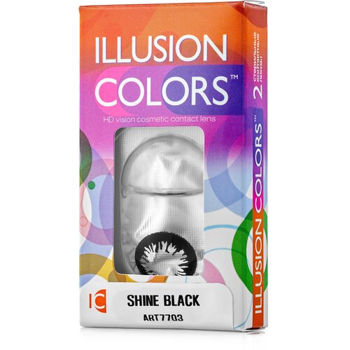    ILLUSION Colors Shine, 2 ., R 8,6, D 0, black   -     , -  