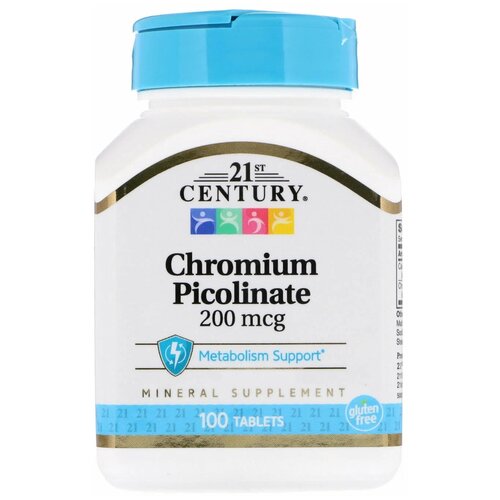   21st Century Chromium Picolinate 200 , 80 , 200 , 100 .   -     , -  