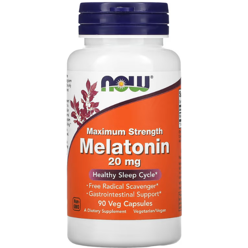 ���� ������� NOW Melatonin 20 mg 90 veg caps, ������ ������