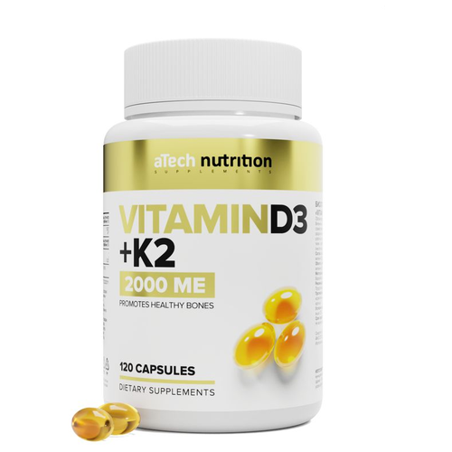   3 + 2 / VITAMIN D3+2 2000  250  aTech nutrition 120    -     , -  