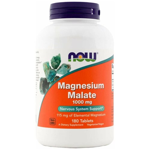  NOW Magnesium Malate 1000 mg 180 tabs   -     , -  