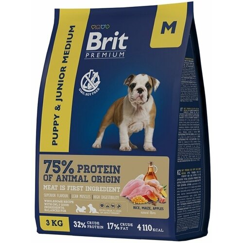  Brit Premium Dog Puppy and Junior Medium 2  3          -     , -,   