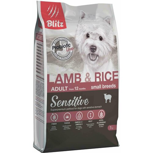    Blitz Sensitive Lamb & Rice Adult Dog Small Breeds        7    -     , -  