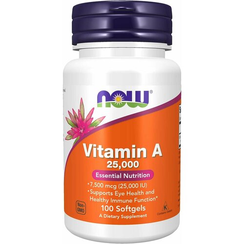 ���� NOW Vitamin A 25000 IU 100 ������, ������ ������