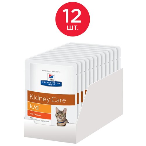         , Hills Prescription Diet k/d Feline with Chicken Pouch, ,  12   85    -     , -,   