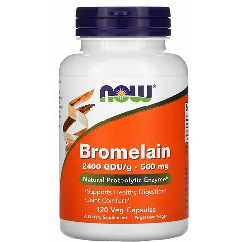 ���� ������� NOW Bromelain, 500 ��, 120 ��., ������ ������
