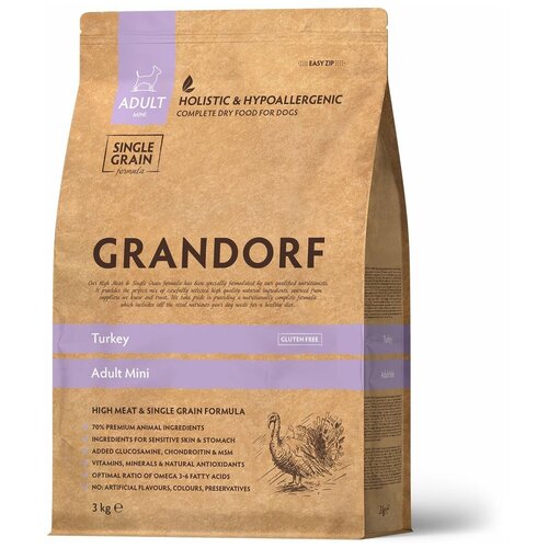  Grandorf Fresh Dog Adult Med&Maxi Turkey&Sweet Potato (    /) 3   -     , -  