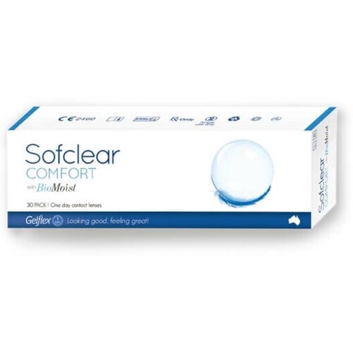    Gelflex Sofclear Comfort with BioMoist One day, 30 ., R 8,6, D -10,  