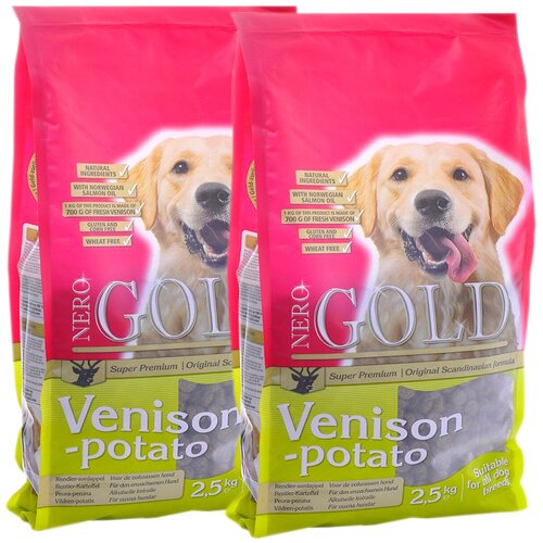  NERO GOLD DOG ADULT VENISON & POTATO           (2,5 + 2,5 )   -     , -,   