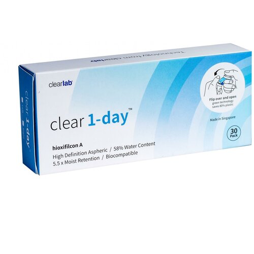    Clearlab Clear 1-day, 30 ., R 8,7, D +4,5, , 1 .   -     , -  