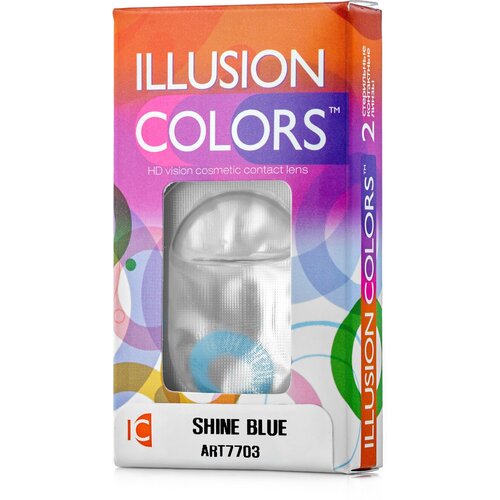    ILLUSION Colors Shine, 2 ., R 8,6, D -5, blue,  