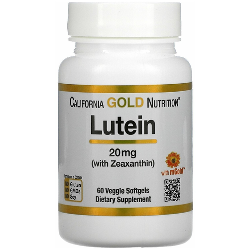   California Gold Nutrition Lutein with Zeaxanthin, 50 , 20 , 60 .   -     , -  