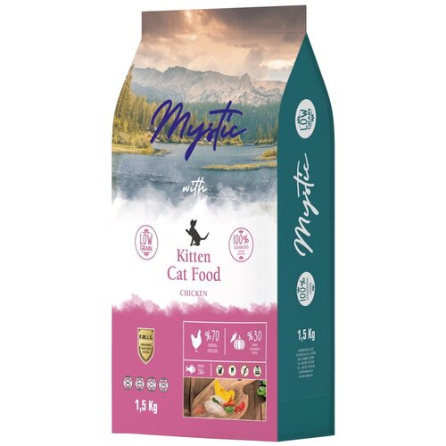  Mystic Kitten Cat Food Chicken 1,5          -     , -,   