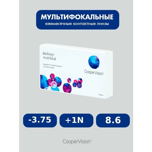 ���� Biofinity Multifocal (3 �����) 8.6, -3.75, +1N, ������ ������