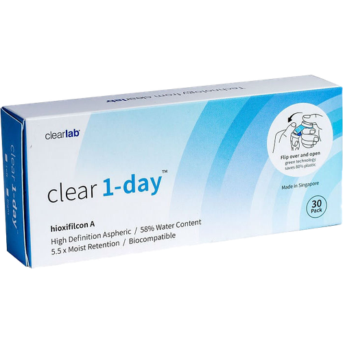    Clearlab Clear 1-day, 30 ., R 8,7, D +6, 1 .   -     , -  