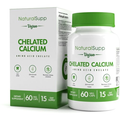���� ������� NaturalSupp Calcium Chelate, 60 ��., ������ ������