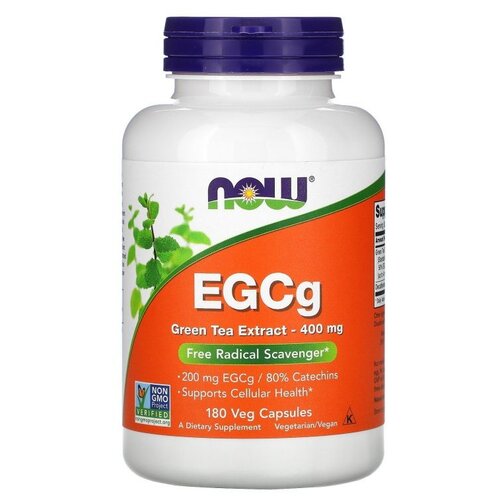���� ������� NOW EGCg Green Tea Extract, 190 �, 400 ��, 180 ��., ������ ������