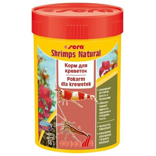 ���� ����� ����  ���  ���, ������������ Sera Shrimps Natural, 100 ��, 55 �, ������ ������