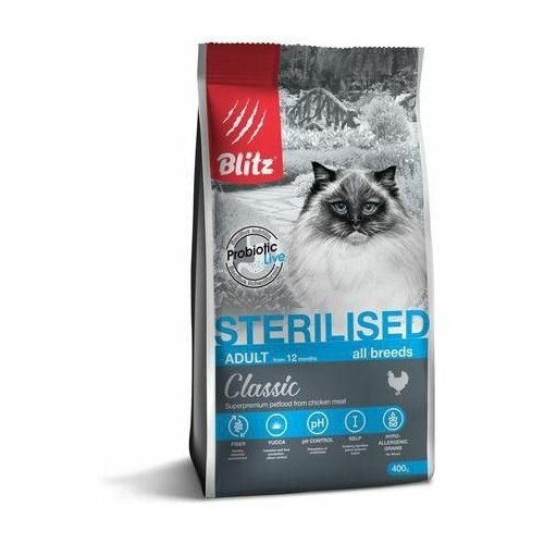  BLITZ STERILISED CATS CHICKEN        0,4    -     , -,   