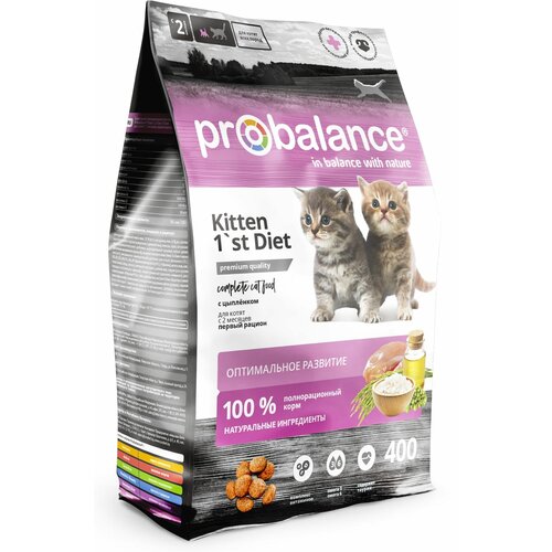   Probalance Kitten 1'st Diet Chicken    2    400 .   -     , -,   