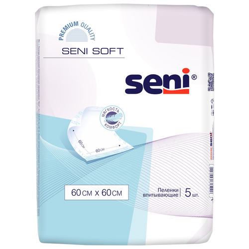 ���� ������� ����������� ����������� ������������� Seni Soft 60 x 60 c�, 5 ��., ������ ������