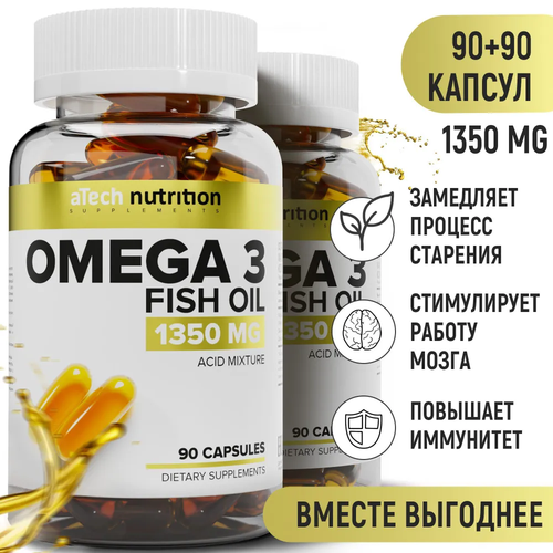   3 / Omega 3 aTech Nutrition, 90 + 90    -     , -  