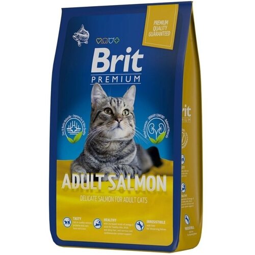  Brit Premium Cat Adult Salmon       8   -     , -,   