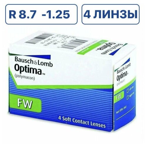    Bausch & Lomb Optima FW, 4 ., R 8,7, D -1,25,  