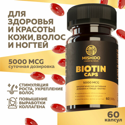     Biotin 5000  MISHIDO 60  B7, H      ,     , ,     -     , -  