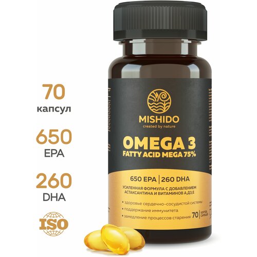 ���� ����� 3 75% + ����������� + �������� A E D3 (� �3) ULTRAMAX MISHIDO 70 ������, Omega 3 ������ ��� �����3, ����� ��� ��� �������� � �����, ������ ������