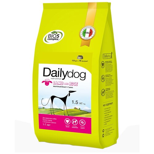    Dailydog Adult Small Breed Lamb and Rice          - 3    -     , -,   