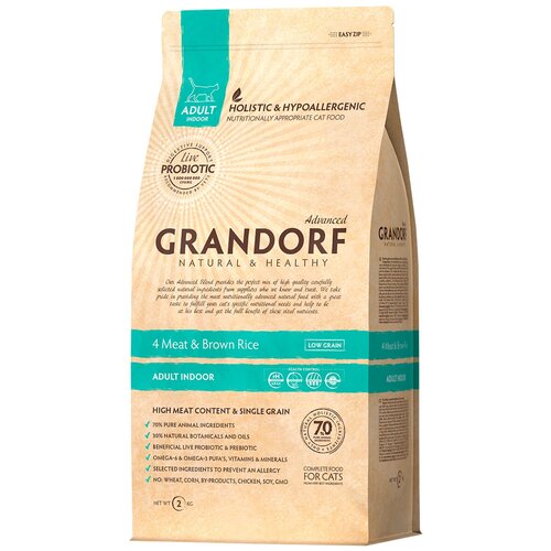  GRANDORF SINGLE GRAIN CAT ADULT INDOOR       4    , ,   (0,4  8)   -     , -  