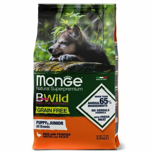   Monge Dog BWild GRAIN FREE Puppy & Junior  , ,      2,5    -     , -  