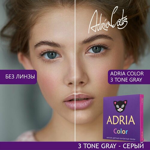    ADRIA Color 3 tone, 2 ., R 8,6, D -6,5, gray, 1 .   -     , -  