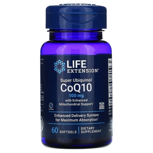   Life Extension Super Ubiquinol CoQ10 with Enhanced Mitochondrial Support, 80 , 100 , 60 .   -     , -  