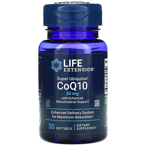   Life Extension Super Ubiquinol CoQ10 with Enhanced Mitochondrial Support, 40 , 50 , 30 .   -     , -  